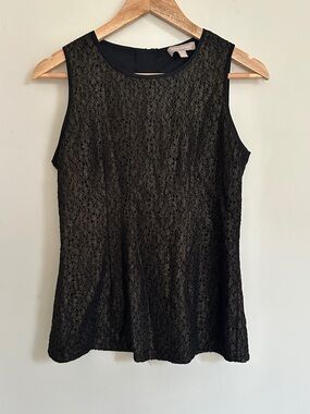 Banana Republic Black and Gold Sleeveless Tank